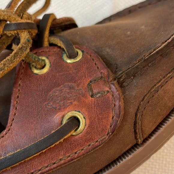 Dexter Brown Leather Loafer Slip Ons Size 7.5 Made in USA - Picture 10 of 12